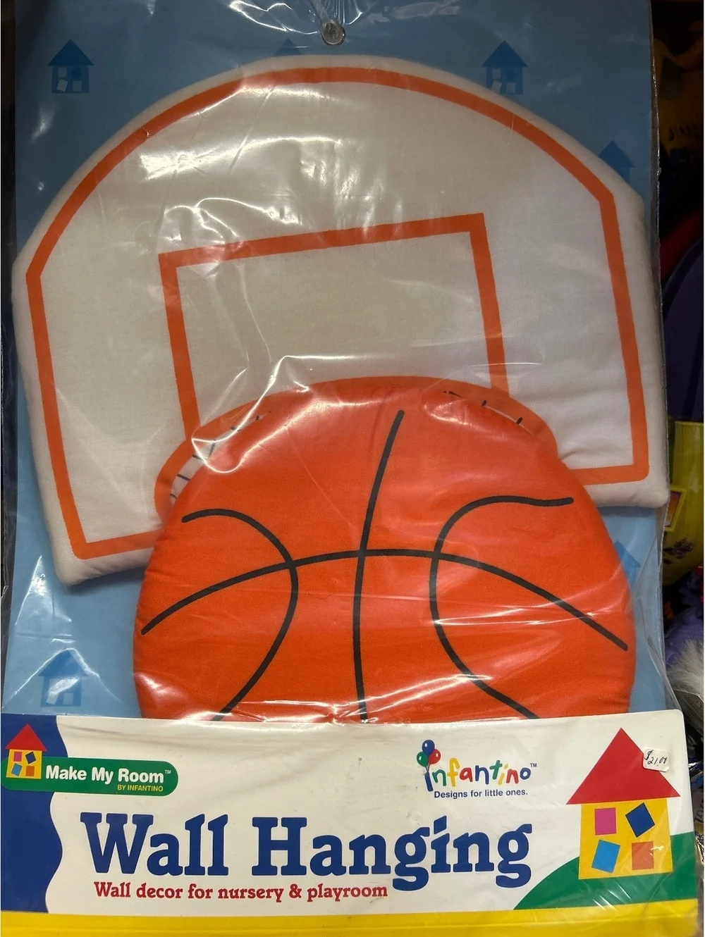 Infantino Make My Room Basketball Wall Hanging Nursery & Playroom Decor
